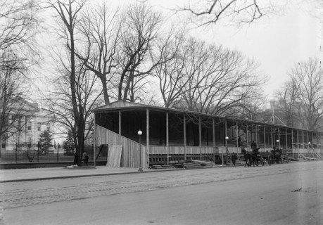 Inaugural Stands - Court of Honor Before White House, 1913.