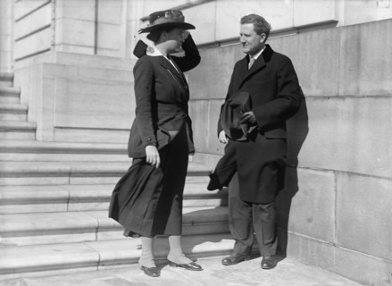 Martin, Anne Henrietta, National Chairman, National Women Party, 1926-, with Senator Clapp, 1918.