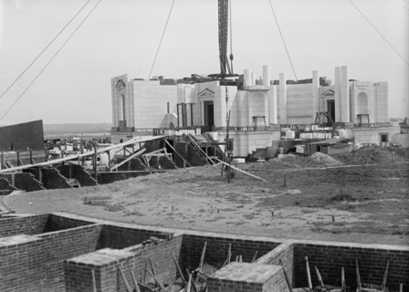 Memorial Amphitheatre, Arlington, Under Construction, 1917.