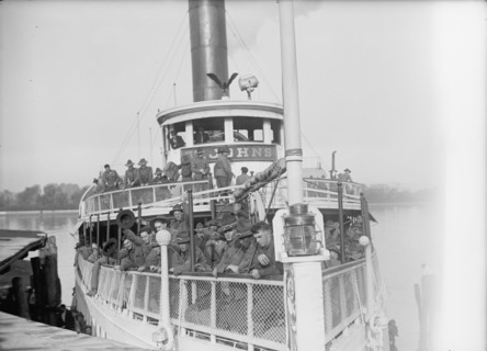 National Guard of D.C. Returning from Camp at Colonial Beach, 1916.