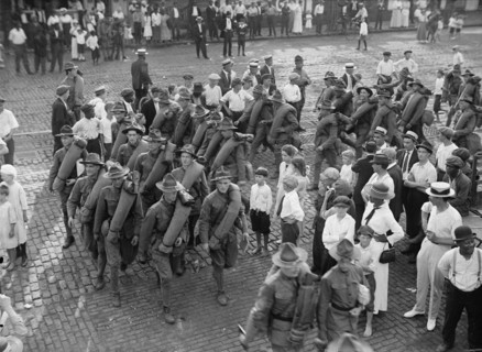 National Guard of D.C. Returning from Camp at Colonial Beach, 1916.