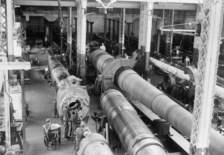 Navy Yard, U.S., Washington - 14 Inch Guns, Ready To Go To Proving Ground, 1917.