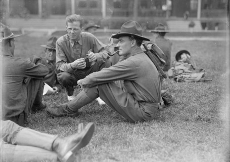 Plattsburg Reserve Officers Training Camp - Jimmie Mitchell of New York, 1916.