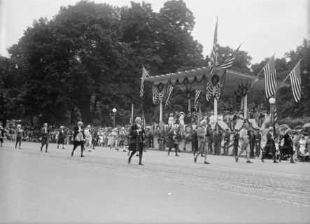 Preparedness Parade - Colonial Unit Passing Reviewing Stand, 1916.