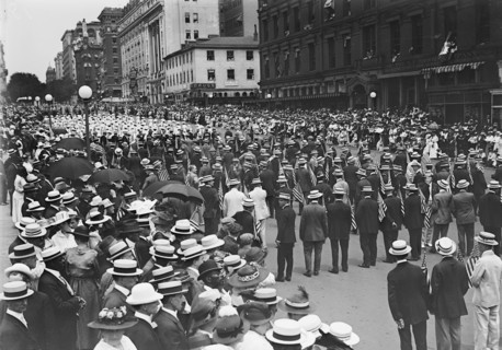 Preparedness Parade - Units Ready To Start, 1916.