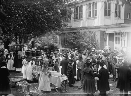 Red Cross Luncheon On General Scott's Lawn - General View, 1917.
