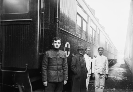 Red Cross, American - Sanitary Railroad Car, 1917.