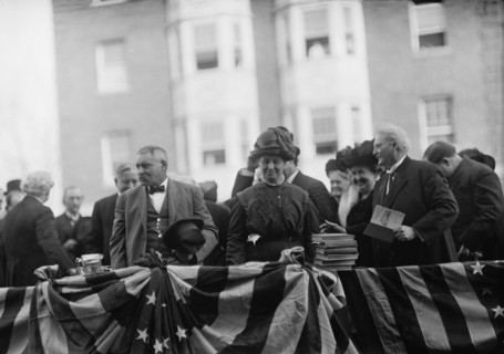 Sibley Memorial Hospital Cornerstone Laying - Mr. And Mrs. Albert Longwell, Center, 1913 i.e. 1912 Nov. 11.