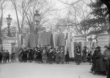 Woman Suffrage - Pickets at White House, 1917.