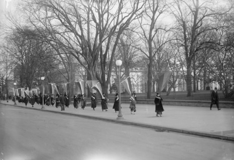 Woman Suffrage - Pickets at White House, 1917.