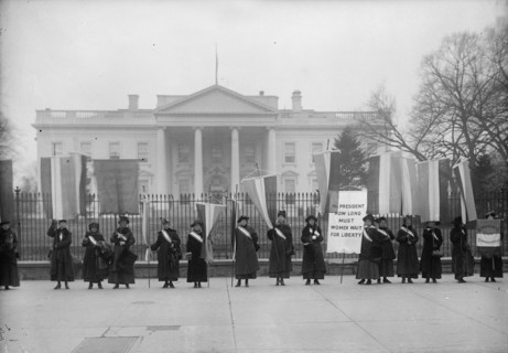 Woman Suffrage - Pickets at White House, 1917.