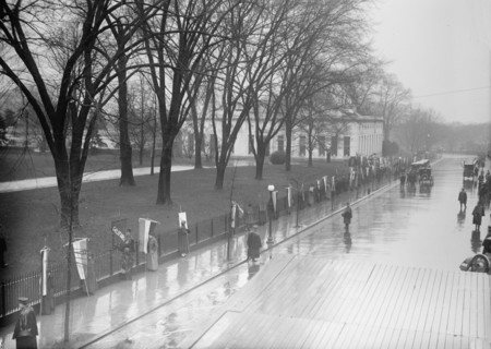 Woman Suffrage - Pickets at White House, 1917.