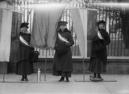 Woman Suffrage - Pickets at White House, 1917.
