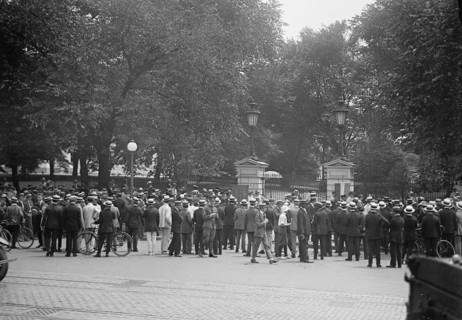 Woman Suffrage - Riot at White House Gate, 1917.