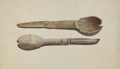 Carved Wooden Spoon, 1935/1942.