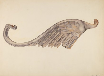 Woodcarving - Wing, c. 1939.