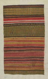 Carpet Sample, c. 1940.