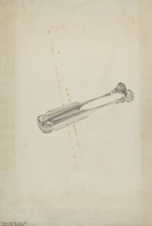 Silver Sugar Tongs, c. 1938.