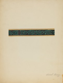 Wall Paper Border, c. 1936.