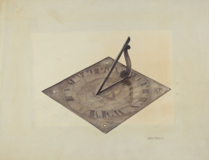 Sun Dial, c. 1938.