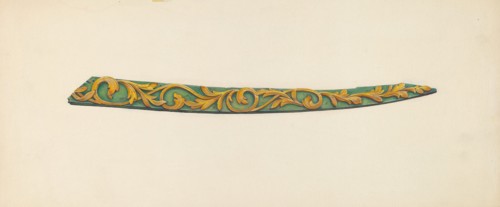 Woodcarving from Ship's Bow, c. 1938.
