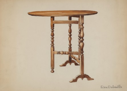 Three Legged Gate-leg Table, c. 1936.