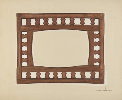 Zoar Picture Frame, c. 1937.