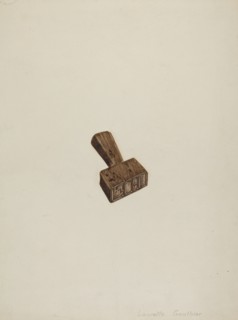 Wooden Seal, c. 1941.
