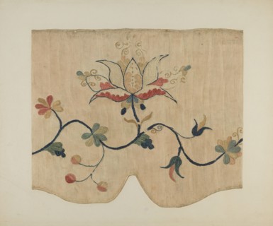 Bed Valance (Detail), c. 1941.