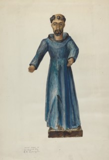 San Antonio de Padua, Santo bulto, 1937.