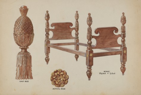 Bed, c. 1936.