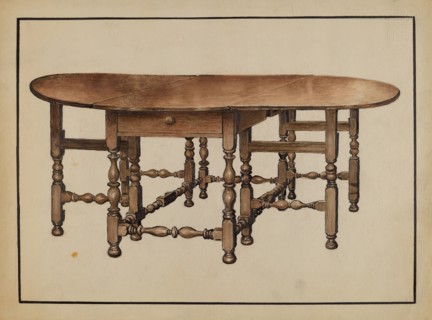 Gate-leg Table, 1936.
