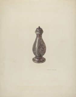 Pewter Salt Shaker, 1940.