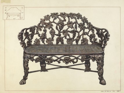 Garden Bench, 1935/1942.