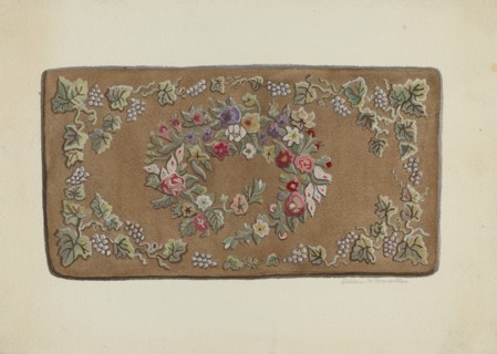 Hooked Rug, c. 1936.