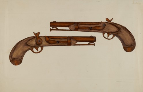 Cap and Ball Revolver, c. 1937.