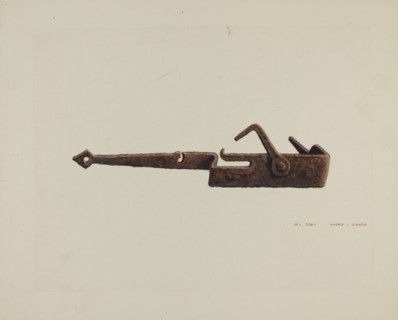Conestoga Axe Holder, c. 1939.