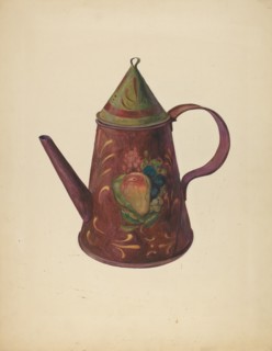 Toleware Coffee Pot, c. 1938.