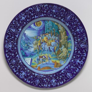 Plate with Alexander and Diogenes, 1524.