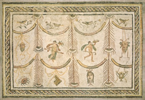 Symbols of Bacchus as God of Wine and the Theater, c. 200/225 A.D..