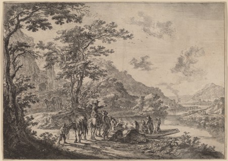 View of the Tiber in the Campagna.