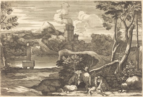 The Samaritan Pours Oil and Wine in the Wounds of a Man Left for Dead.