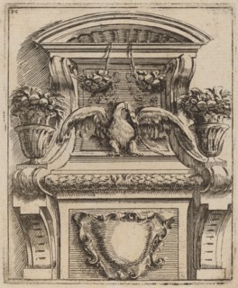 Architectural Motif with a Bird, c. 1690.