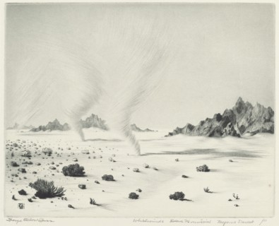 Whirlwinds, Dead Mountains, Mojave Desert, California, c. 1921.