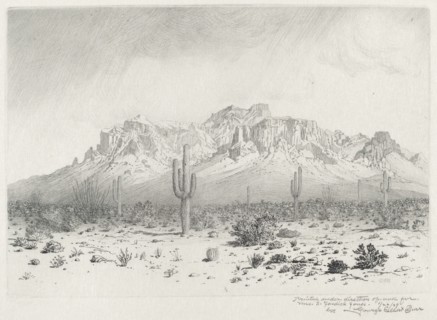 Superstition Mountain, Apache Trail, Arizona (no.1), 1929.