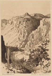 Sketch on Apache Trail, Arizona, c. 1929.