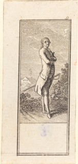 Young Man Bareheaded, with Sword, 1784.