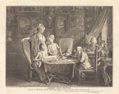 Cabinet d'un Peintre, 1771.