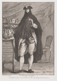 Le Masque au caffé (The Masked Man Taking Coffee), 1775.