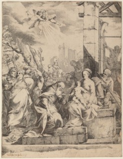 The Adoration of the Magi.